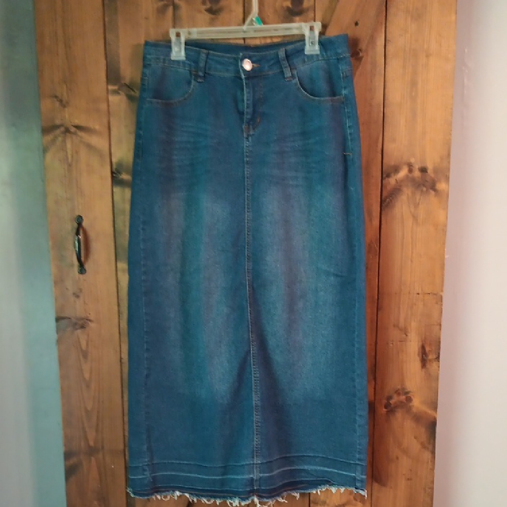 Denim Maxi Skirt